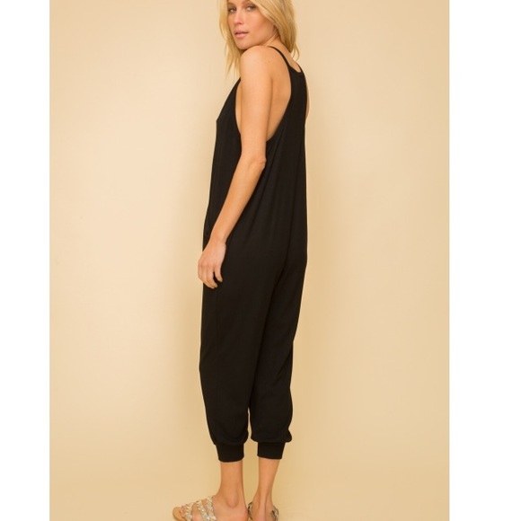 Black Lounge Jumpsuit - Picture 6 of 6